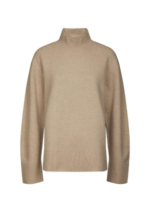 Jen knit blouse warm grey 