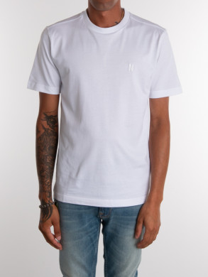Johannes organic N logo t-shirt white L