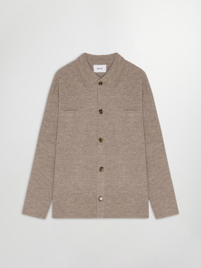 Jonas wool shirt  khaki beige 