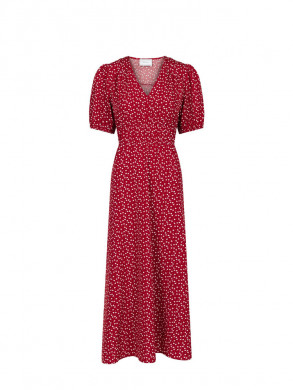 Julia cute heart dress red 