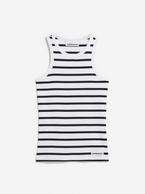 Kanitaa rib tanktop white black 