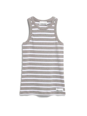 Kanitaa Stripes top silver white 