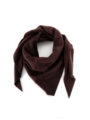 Kibo scarf triangle scarf dk brown 