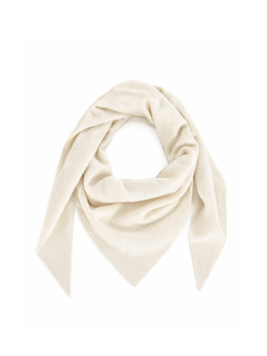 Kibo scarf triangle creme melange 