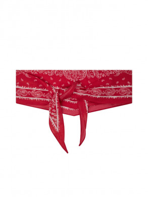 Kinessa paisley scarf red 