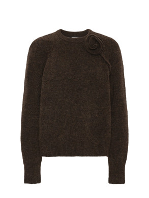 Knit flower jumper mole 