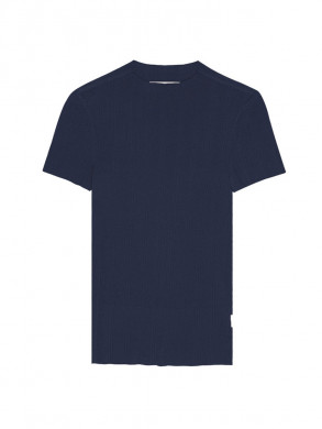 Knit t-shirt maritime blue 