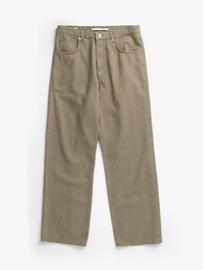 Korshavn relaxed 5 pocket pants resist dyed vetiver 