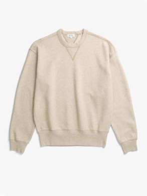 Kulhuse cotton linen loopback sweatshirt natural 