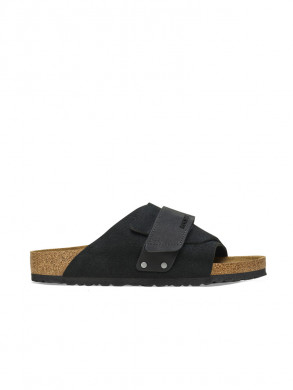 Kyoto nubuck suede sandals black 