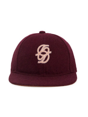 La casquette monogramme cap wine 