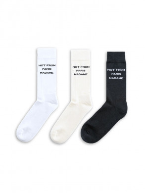 Le pack de chaussettes slogan multicolour 