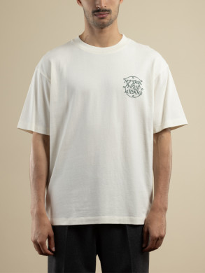 Le t-shirt slogan tresses off wht 