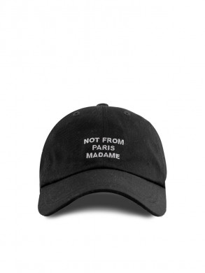 La casquette slogan black 