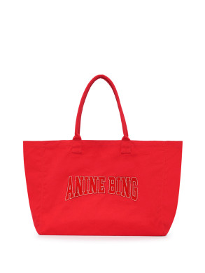 Leo canvas tote bag tango red 