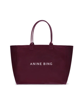 One leo coated canvas tote fig 