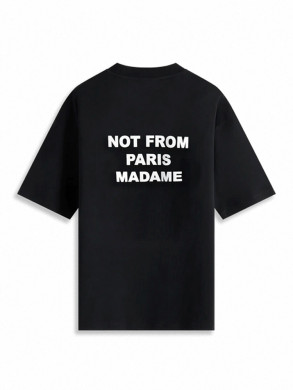 Le t-shirt slogan black 