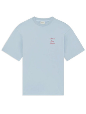 Le t-shirt slogan calligraphy lt blue 
