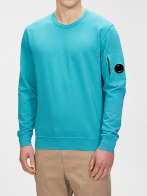 Light fleece sweatshirt tile blue 