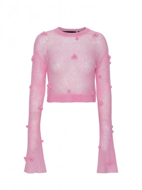 Light knit ls sweat prism pink 
