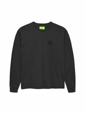 Logo longsleeve washed black 