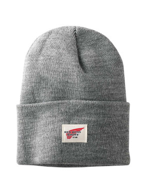 Logo knit beanie light grey 