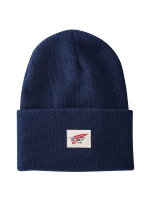 Logo knit beanie navy OS