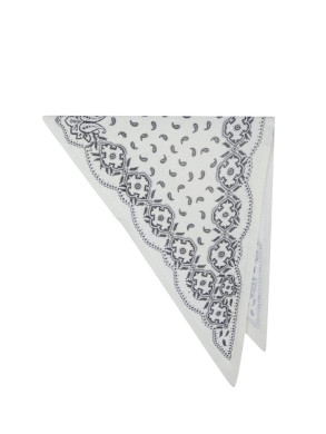 Lolana paisley knit scarf off white 