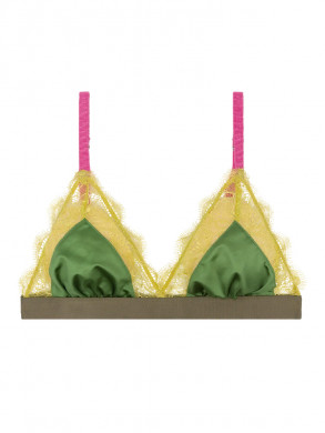 Love lace bra green 