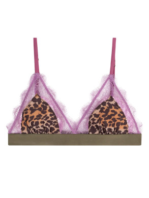 Love lace bra leopard 