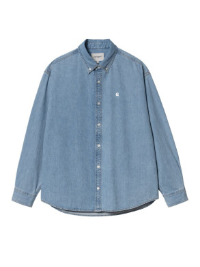 LS lucas denim shirt blue bleached 