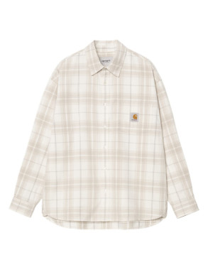 Ls Wilber shirt check natural 