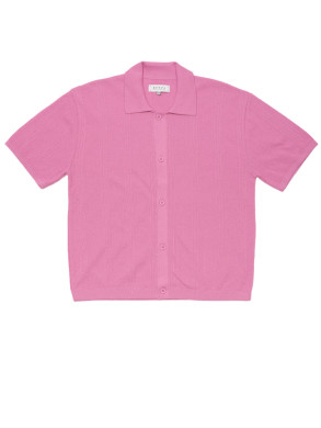 Luis buttoned polo pink 