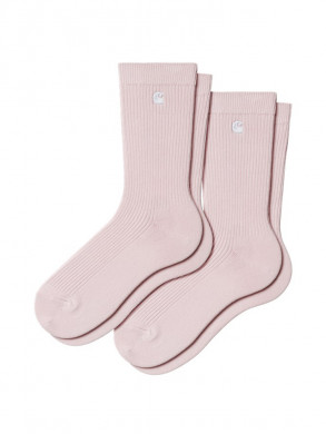 Madison 2 paack socks pink white 