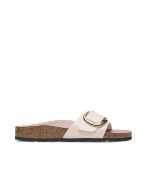Madrid big buckle sandals patent rose 