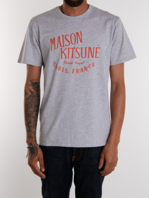 Maison Kitsuné t-shirt lt grey melange XL