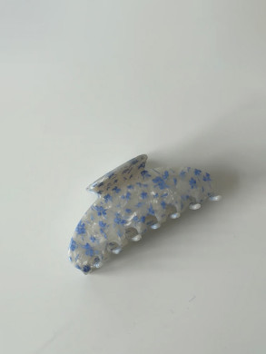 Matilda clip fleur bleu 