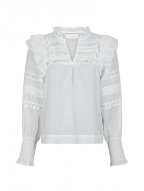 Mauri s voile blouse white 