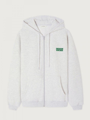 Mbap 03c zip hoodie gris chine 