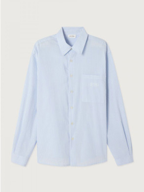 Melu 06a shirt rayures bleues 