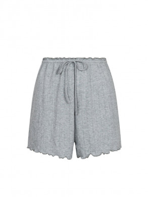 Merritt pointelle shorts lt grey S