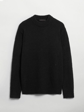Mike knit soft cotton mix black 
