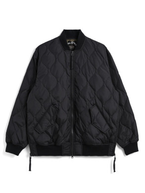 Military down jacket black 