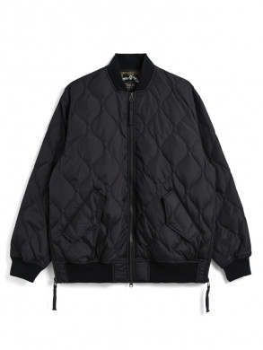 Military down jacket black 