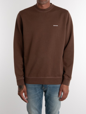 Mini logo sweatshirt plain brown 