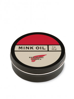 Mink oil leather care 
