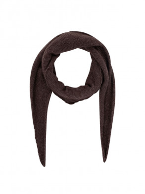 Misty knit scarf dark brown OS