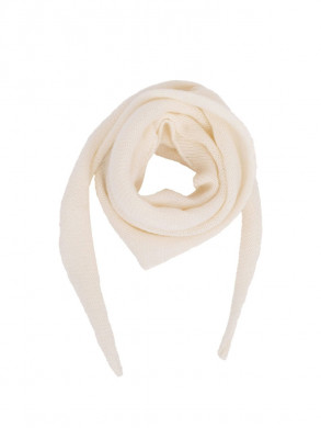 Misty knit scarf off wht 