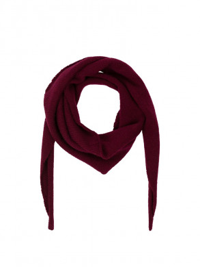 Misty knit scarf wine 