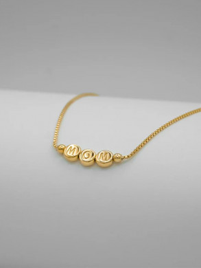 Mom necklace gold 